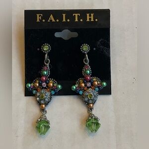 F.A.I.T.H. Jewelry Butterfly Kisses Embellished Earrings NEW! 🐝
